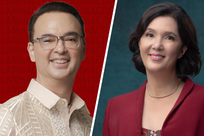 Senators Alan Peter and Pia Cayetano.