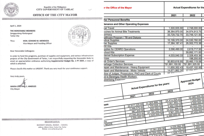 Tarlac City's Supplemental Budget No. 1.