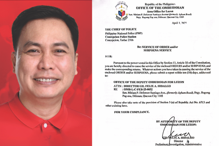 Ex-mayor of Concepcion faces Ombudsman probe.
