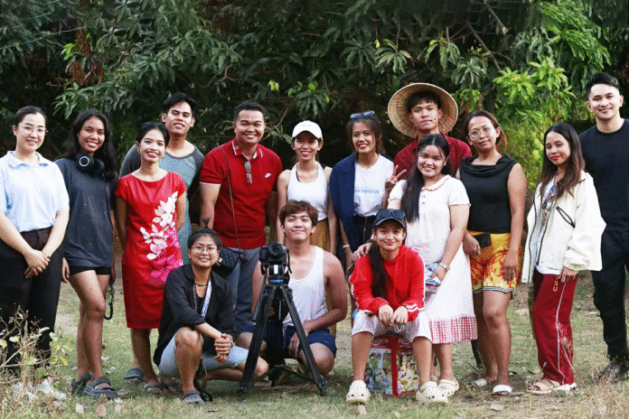 Tarlac State University's cast and crew of the winning short film 