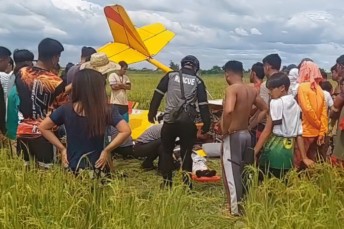 An ultralight plane with two occupants crashed in a field in Concepcion, Tarlac, killing both.