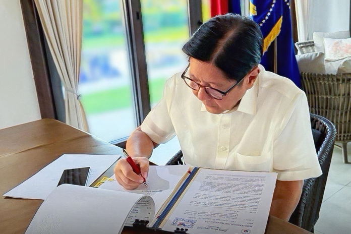 PBBM signs Executive Order No. 110, declaring 