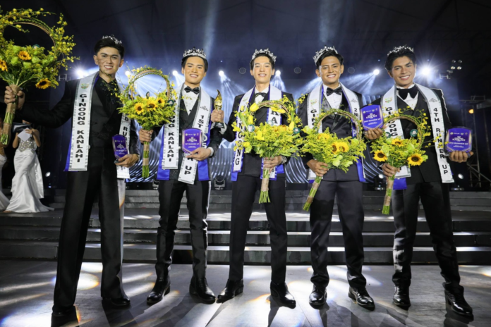 Winners of the Ginoong Kanlahi 2026. Pictured are, from left, 3rd Runner-Up (Concepcion), 1st Runner-Up (Ramos), Ginoong Kanlahi 2026 (Camiling), 2nd Runner-Up (La Paz), and 4th Runner-Up (Paniqui).
