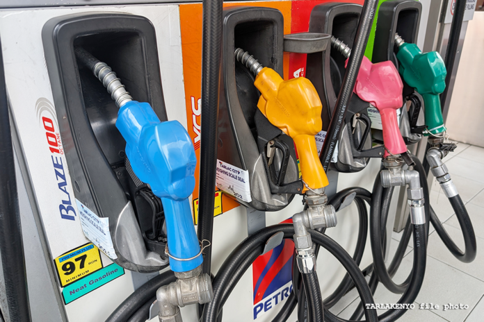 Gasoline pumps at a Petron station in Tarlac City.
