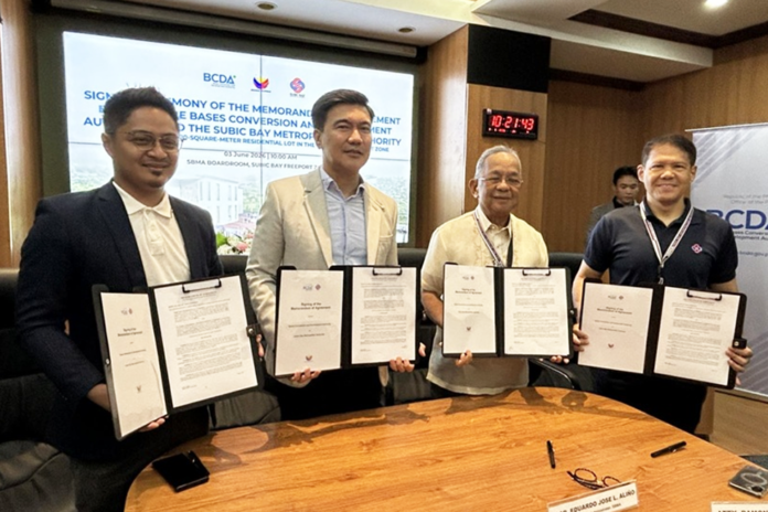 SBMA BCDA ink deal for 800-sqm land use in Subic for Luzon Hub initiatives.