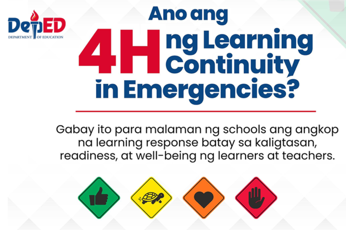 DepEd issues new emergency continuity rules; unveils 4-level system for class suspensions and remedial measures.