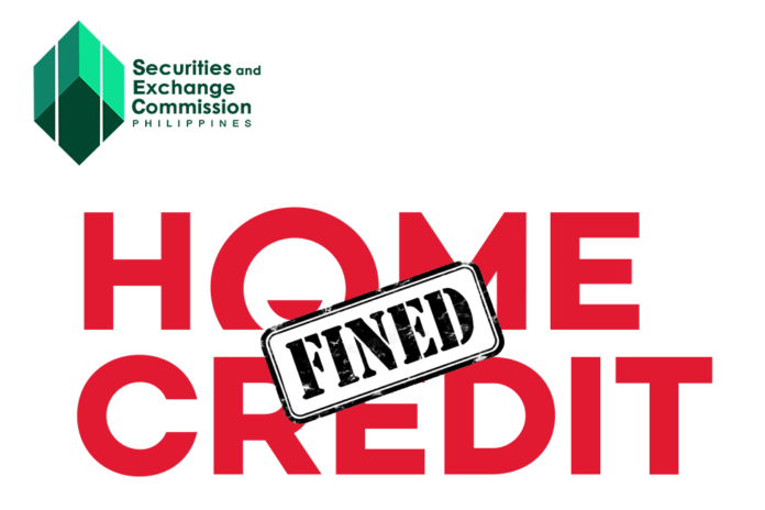 Home Credit slapped with P50,000 fine.