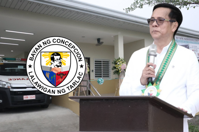 Mayor Noel Villanueva leads the inauguration and blessing of the Concepcion Super Health Center Extension Building. (Image Credit: Noel Villanueva/FB)