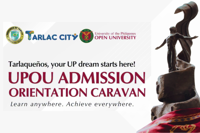 UPOU Admission Orientation Caravan traveling through Tarlac from July to September 2026 for the tuition-free January 2027 intake (Photo: Susan Yap/FB)