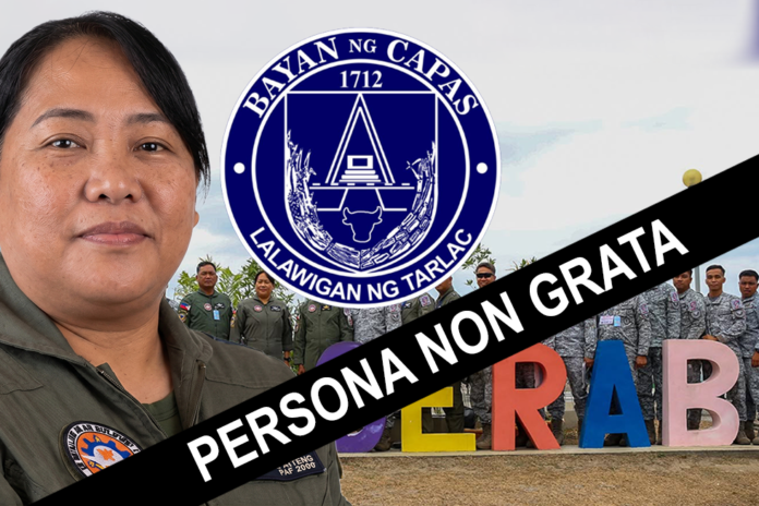 Lt. Col. Owen Avenido declared 'persona non grata' in Capas, Tarlac.
