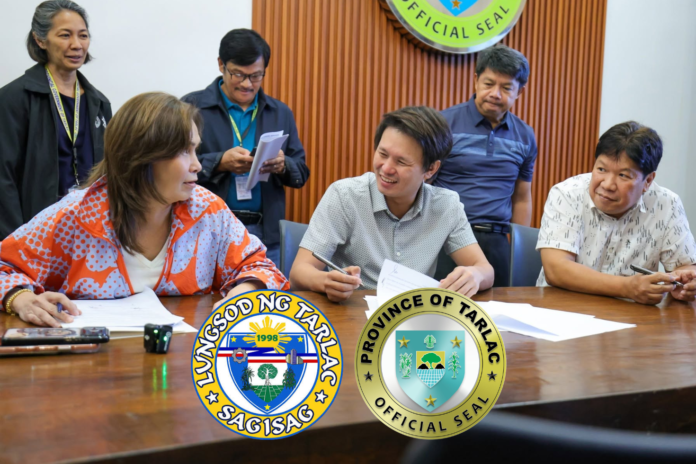 Governor Christian Yap and Mayor Susan Yap sign seven MOUs to strengthen coordination between the Provincial Government of Tarlac and the City Government of Tarlac. (Photo Courtesy: Christian Yap/FB)